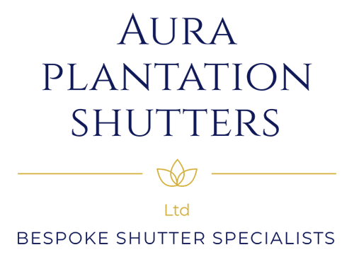 the Aura Plantation Shutters logo